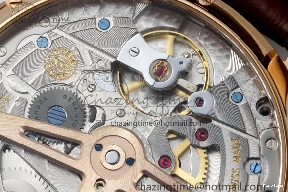 MIROTIME 1222 Portugieser Perpetual Calendar RG 5033 APSF 1:1 Best Edition White Dial on Black Leather Strap A52610 Clone TechFriendly 7043